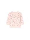 Off-white Aop Arrow Crewneck Logo Sweatshirt In Pink