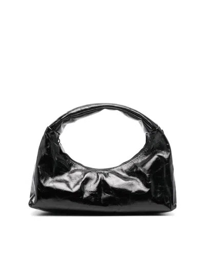 Off-white Arcade Arrow Logo Shoulder Bag In Black