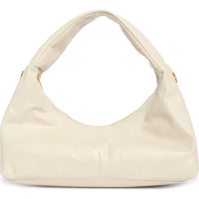 Off-white Arcade Leather Shoulder Bag In Brown