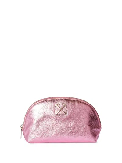 Off-white Arcade Makeup Bag In Slg
