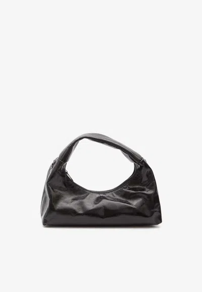 Off-white Black Leather Arcade Shoulder Bag