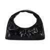Off-white Arcade Slouch Leather Shoulder Bag In Black