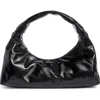 Off-white Arcade Slouch Leather Shoulder Bag In Black