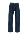 Off-white Arr Tab Zip Det Skate Wide-leg Jeans In Black