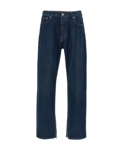 OFF-WHITE OFF-WHITE ARR TAB ZIP DET SKATE MID-RISE JEANS