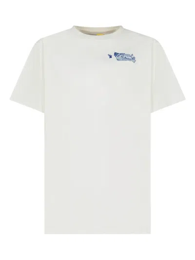Off-white Kids' Arrow Acrylic Tee In White