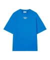 Off-white Graphic Back Crew Neck Short Sleeve T-shirt In Blue