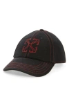 Off-white Arrow Baseball Cap In Black
