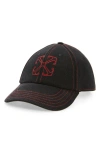 Off-white Arrow Baseball Cap In Vintage Black