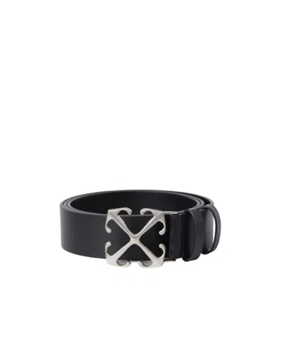 Off-white Arrow Belt In Black
