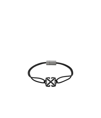 Off-white Black Arrow Rubber Bracelet In Black - Black