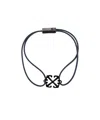 Off-white Black Arrow Rubber Bracelet In Black