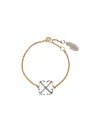 Off-white Two-toned Arrow Bracelet In Yellow