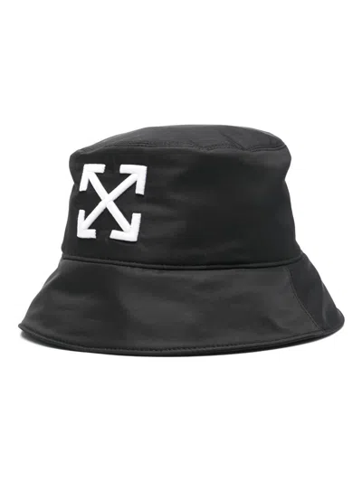 Off-white Arrow Bucket Hat In Black