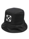 Off-white Arrows Bucket Hat In Black