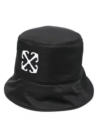 Off-white Arrows Bucket Hat In Black