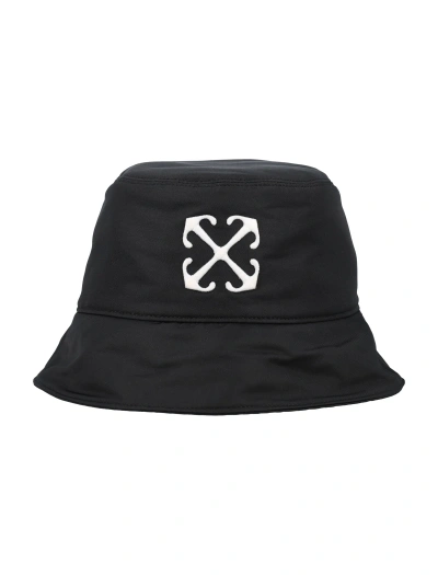 Off-white Arrows Bucket Hat In Black