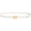 Off-white Arrow Buckle Leather Belt In Multi