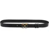 Off-white Arrow Buckle Leather Belt In Multi