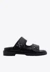 Off-white Logo Plaque Slip-on Slides