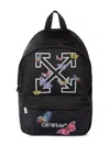 Off-white Arrow Butterfly Backpack In Black