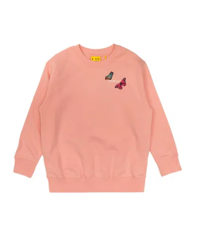 Off-white Arrow Butterfly Sweater In Pink