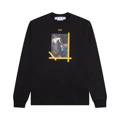 Pre-owned Off-white Arrow Caravaggio Ann Skate Long-sleeve Tee 'black/white' | Men's Size Xl
