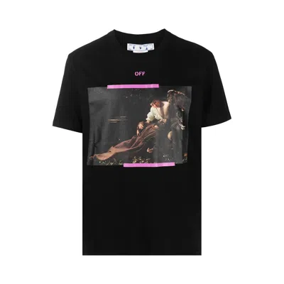 Pre-owned Off-white Arrow Caravaggio St Fran Slim Short-sleeve Tee 'black'