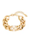 Off-white Arrow Chain Bracelet In Gold