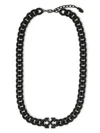 Off-white Black Arrow Chain Necklace In Black