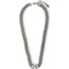 Off-white Arrow Chain Necklace In Metallic