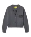 Off-white Arrow Chunky Textured-logo Cardigan In Black