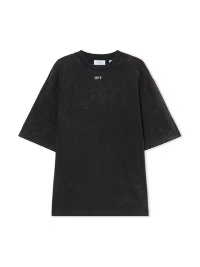 Off-white Arrow Confetti Skate T-shirt In Black