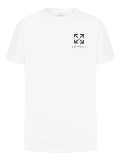 Off-white Crew Neck T-shirt With Logo In White