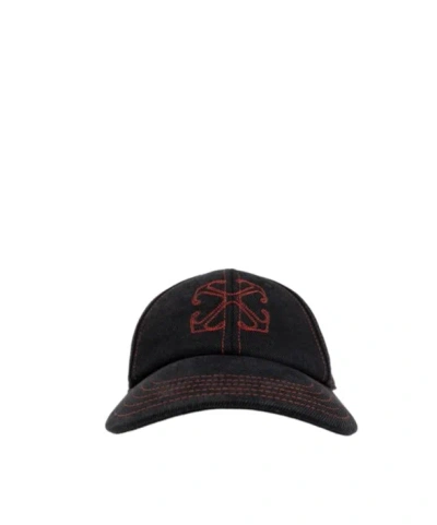 Off-white Arrow Den Baseball Cap In Black