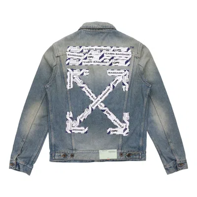 Off-white Arrow Denim Jacket Denim Blue