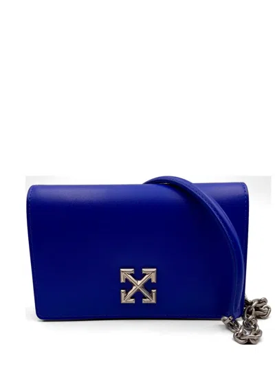 Off-white Arrow-detail Cross Body Bag In Blue
