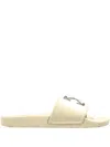 Off-white Arrow Detail Slides In Neutral