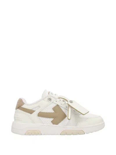 Off-white Arrow-detail Sneakers In White