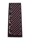 Off-white Arrow Diag Scarf In Black