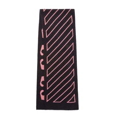 OFF-WHITE OFF-WHITE KIDS ARROW DIAG KNITTED SCARF
