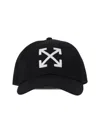 Off-white Arrow Drill Cap Curved Brim In Black