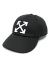 Off-white Arrows Baseball Cap In Black