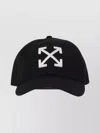 Off-white Arrow Drill Cap Curved Brim In Black