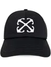 Off-white Arrow Drill-embroidered Baseball Cap In Black