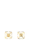 Off-white Mini Arrow Earrings In Gold