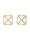 Off-white Gold Mini Arrow Earrings In Gold
