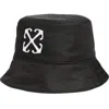 Off-white Arrow Bucket Hat Accessories In Black White