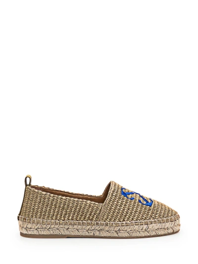 Off-white Arrow Espadrillas In Green A Navy