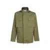 Off-white Arrow Field Cotton Jacket Men In Green